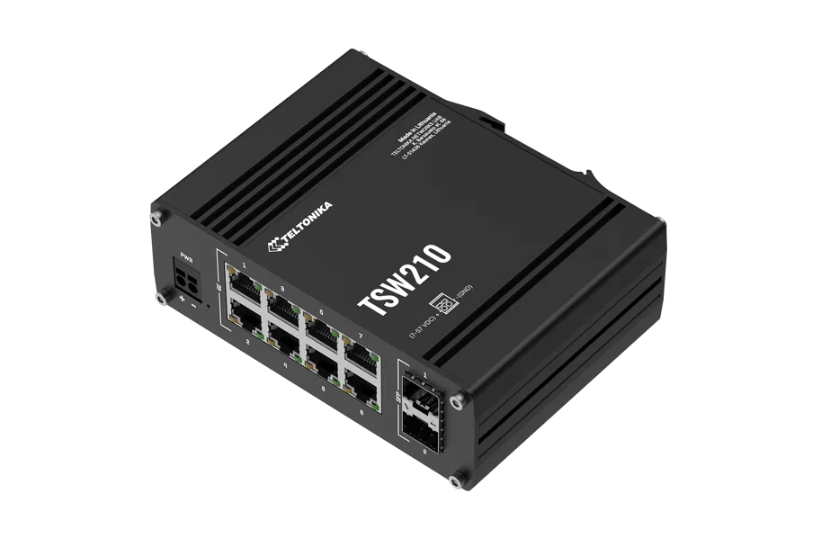 TELTONIKA TSW210 INDUSTRIELLER ETHERNET SWITCH 2x SFP