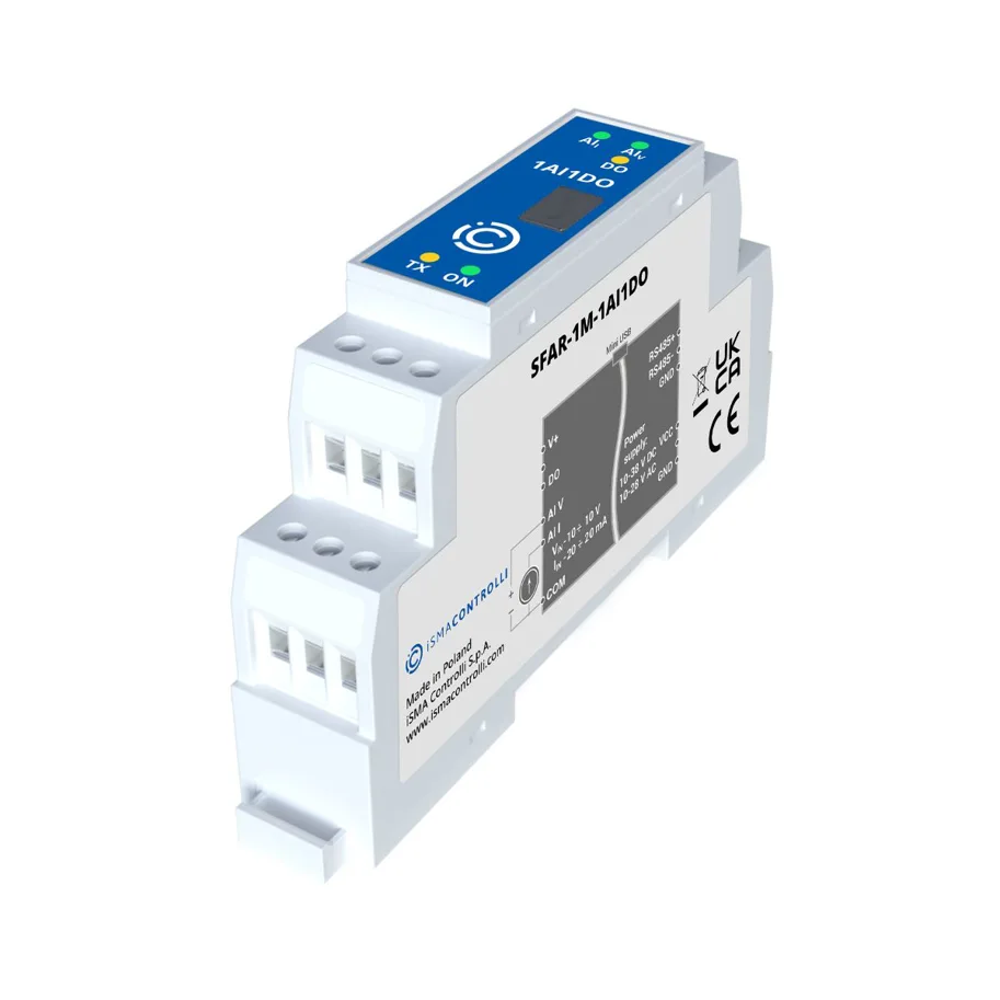 IO-Modul: 1× AI, 1× DO, RS485