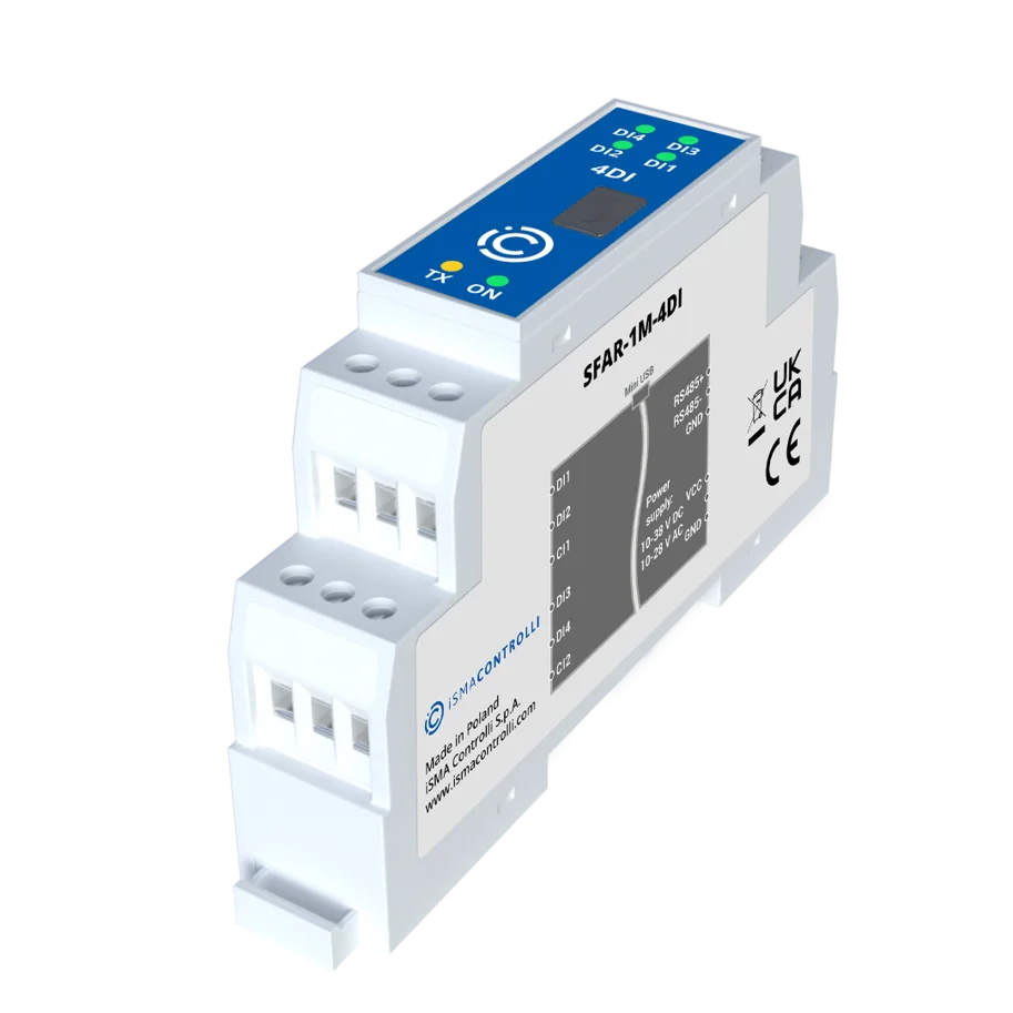 IO-Modul: 4× DI (PNP/NPN), RS485